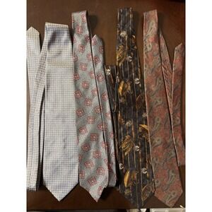 4 Men's Ties Silk Made In Italy Mix Patterns - Ferrel reed - Jos.a.Bank - Campus